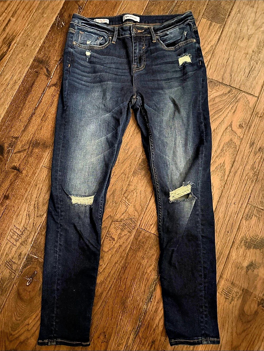Vigoss Thompson Tomboy Skinny Jeans Waist 28 in Blue
